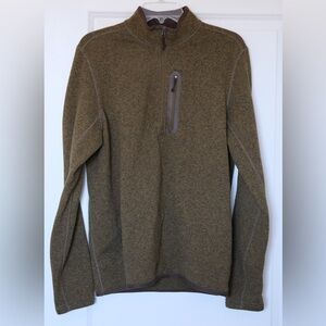 Medium tall lands end 1/4 zip fleece